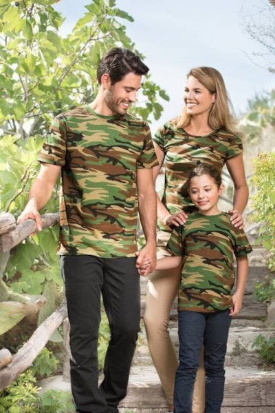 Koszulka moro dziecięca Camouflage - MALFINI