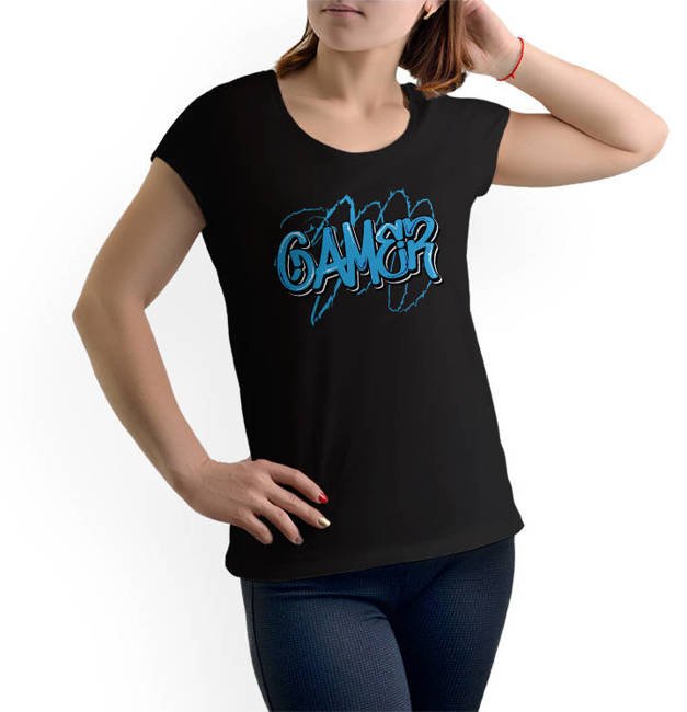 Koszulka GAMER t-shirt damski DLA GRACZA