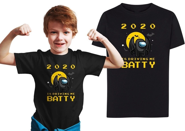 Koszulka dziecięca AMONG US 2020 Is driving me batty
