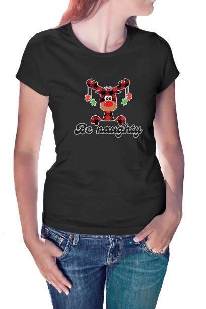 Koszulka Świąteczna dla niegrzecznych BE NAUGHTY