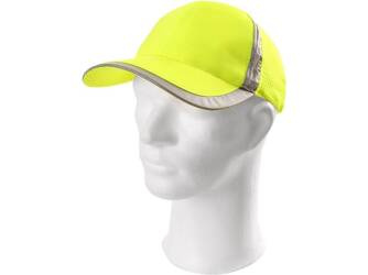 Czapka z daszkiem odblaskowa siateczkowa ELY żółta Canis