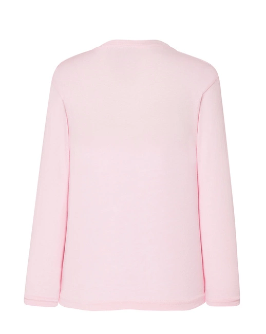 Koszulka dziecięca klasyczna Z DŁUGIM RĘKAWEM JHK róż.