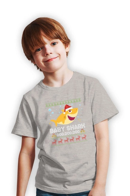 Koszulka świąteczna dziecięca BABY SHARK DU DU
