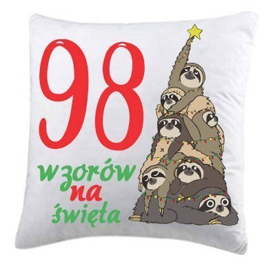 Poduszka świąteczna KOCI GRINCH wzór 98 