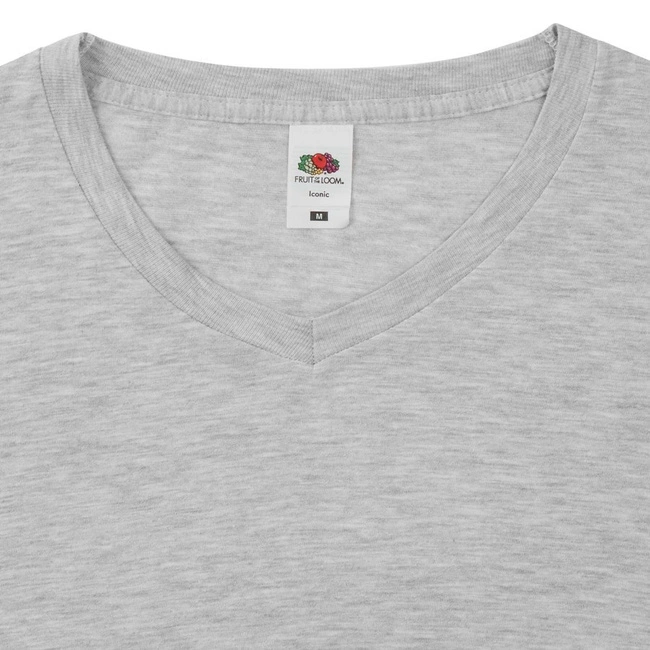 Koszulka męska dekolt w szpic | FRUIT OF THE LOOM Iconic v-neck