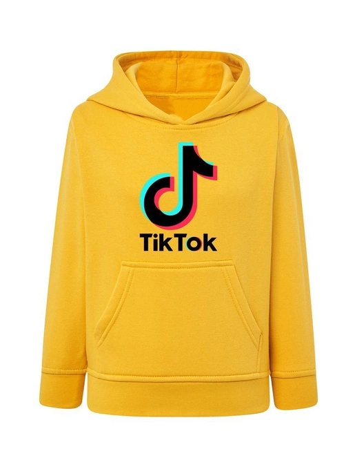 Bluza dziecięca z kapturem Tik Tok - duża kieszeń