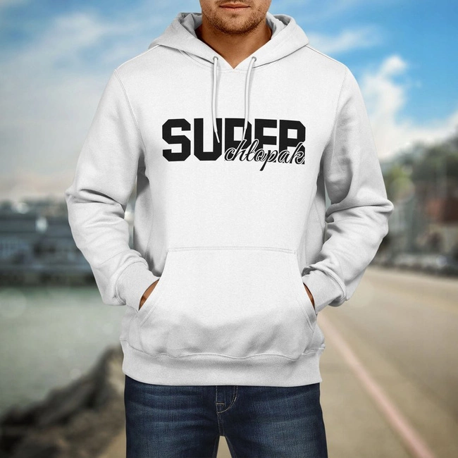 Bluza SUPER CHŁOPAK kangurka z kapturem