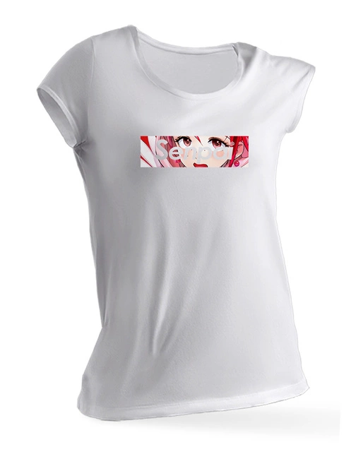 Koszulka damska biała ANIME manga SENPAI t-shirt