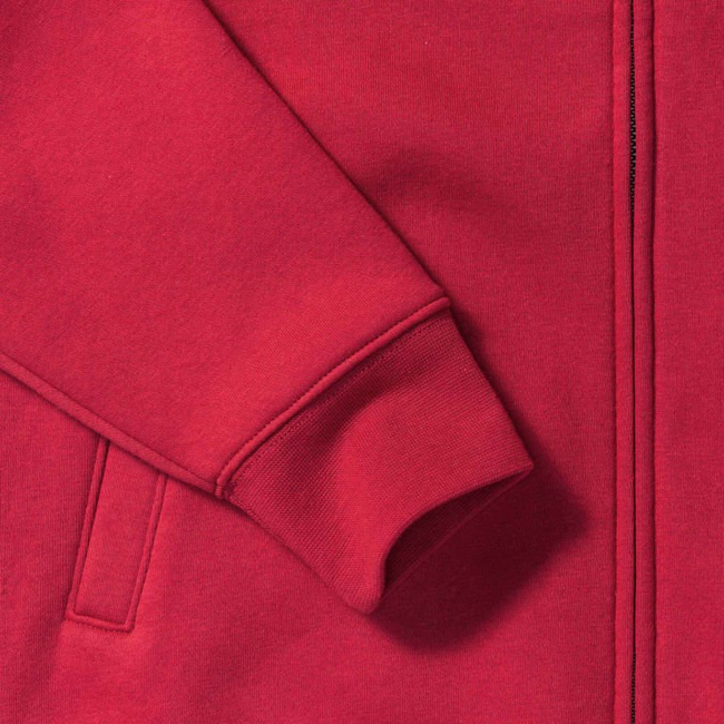 Bluza męska rozpinana bez kaptura Authentic czerwona Russell