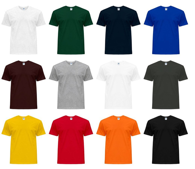 T-shirt męski JHK Regular Hit kolor pomarańczowy