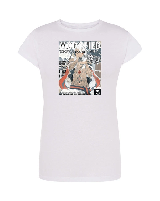 T-shirt damski biały ANIME manga HUSBANDO koszulka