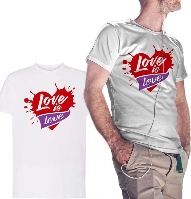 Koszulka męska LOVE IS LOVE, dla zakochanych