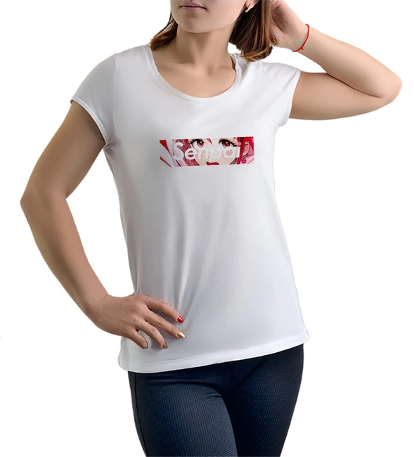 Koszulka damska biała ANIME manga SENPAI t-shirt