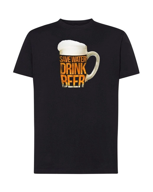 T-shirt męski SAVE WATER - DRINK BEER koszulka DLA PIWOSZA