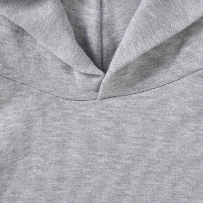 Bluza dziecięca kangurka z kapturem jasnoszara Russell