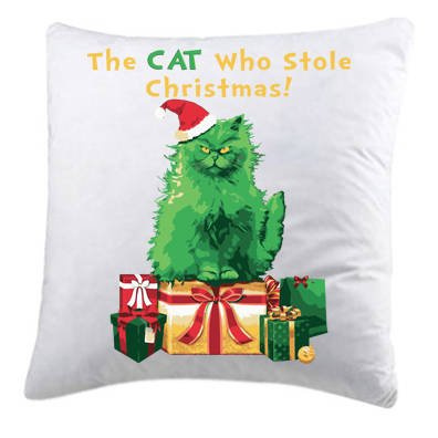 Poduszka świąteczna KOCI GRINCH wzór 98 