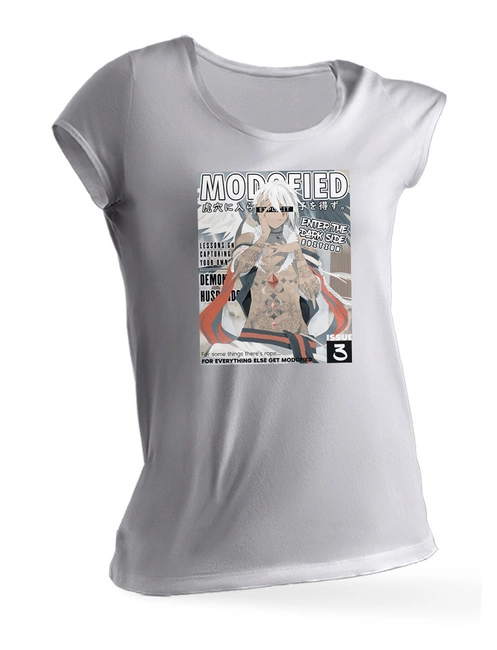 T-shirt damski biały ANIME manga HUSBANDO koszulka