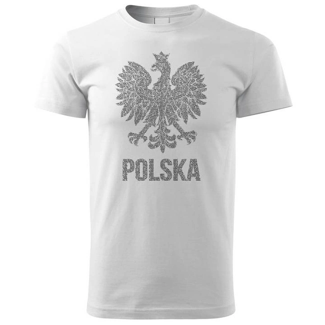 Koszulka męska ORZEŁ Z HYMNEM POLSKI