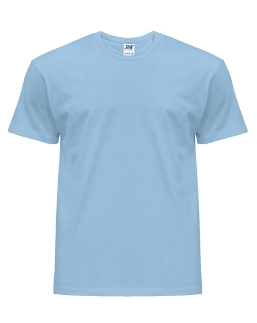 Koszulka męska z krótkim rękawem pastelowa błękitna | JHK Regular T-Shirt Man - efektBHP.pl