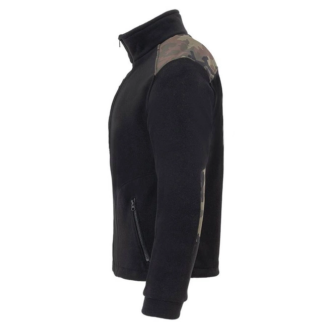Gruby polar ze wzmocnieniami czarny/moro FLRA 340