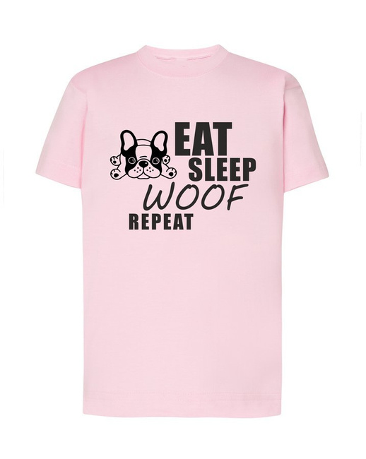 Koszulka dziecięca EAT SLEEP WOOF
