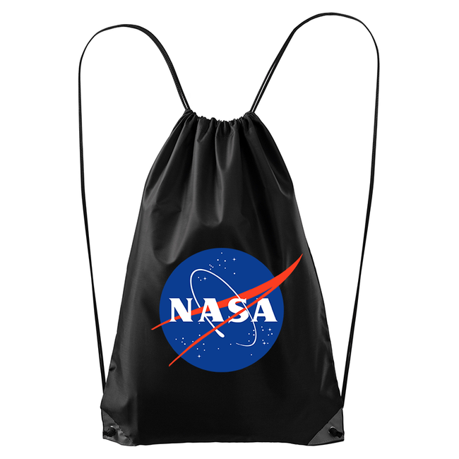 Worek z logiem NASA w kolorze czarnym