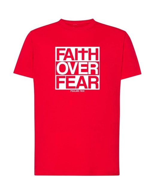 Koszulka męska FAITH OVER FEAR t-shirt wiara