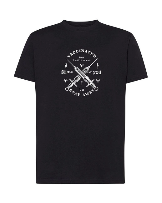 Koszulka męska VACCINATED t-shirt szczepionka