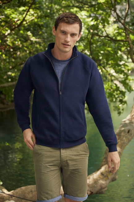 Bluza męska rozpinana Premium grafitowa Fruit of the Loom