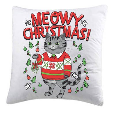 Poduszka świąteczna ze zwierzętami wzór 91