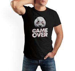 Koszulka męska GAME OVER t-shirt PANDA