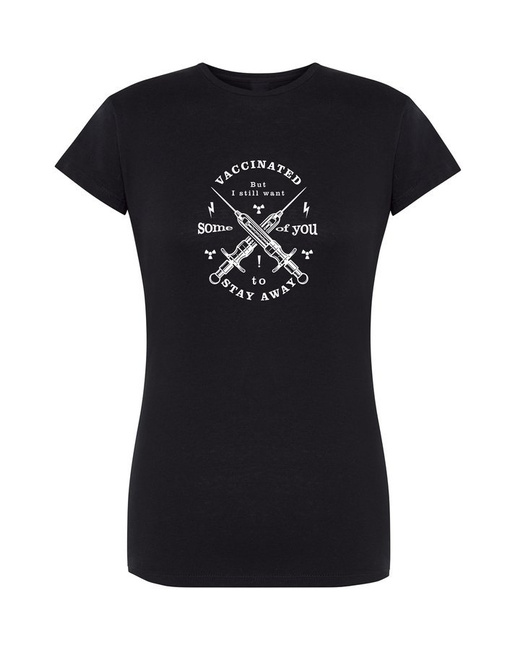 Koszulka damska VACCINATED t-shirt szczepionka