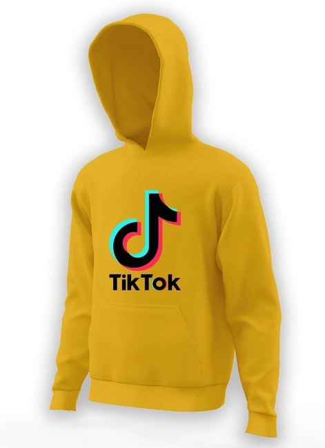 Bluza dziecięca z kapturem Tik Tok - duża kieszeń
