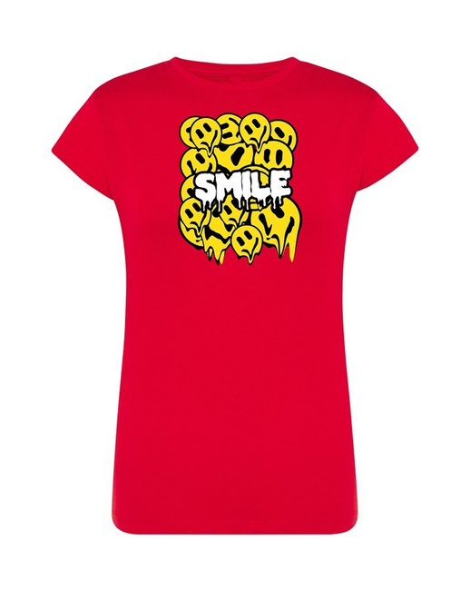 Koszulka damska SMILE t-shirt z nadrukiem