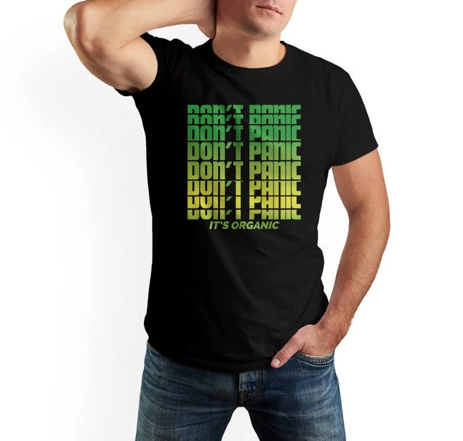 Koszulka męska DON'T PANIC t-shirt marihuana 