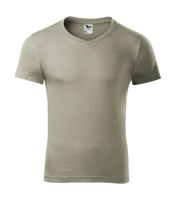 Koszulka męska Slim Fit V-neck  - MALFINI