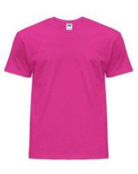 Koszulka męska z krótkim rękawem w kolorze fuksji | JHK Regular T-Shirt Man - efektBHP.pl