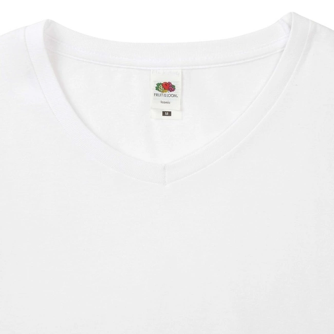 Koszulka męska dekolt w szpic | FRUIT OF THE LOOM Iconic v-neck
