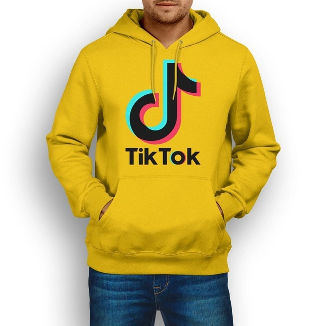 Bluza dresowa z nadrukiem TikTok męska