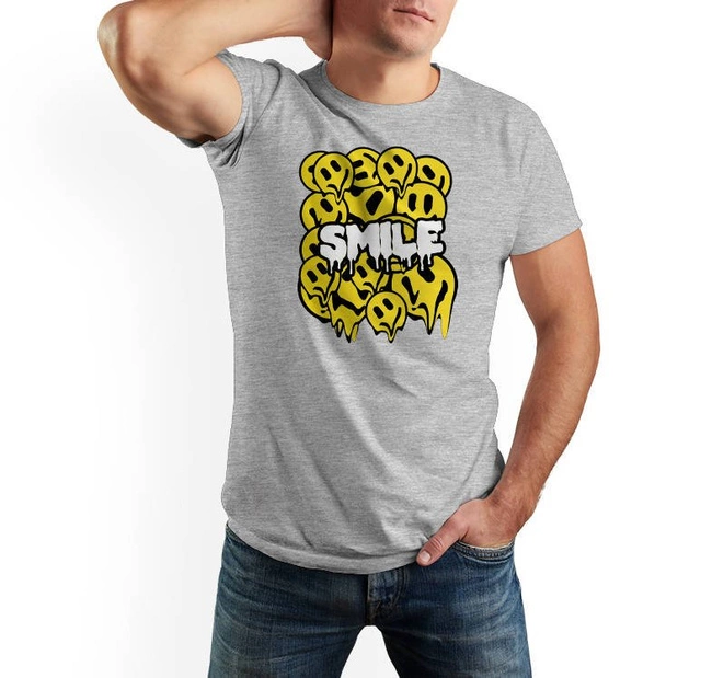 Koszulka męska SMILE t-shirt z nadrukiem