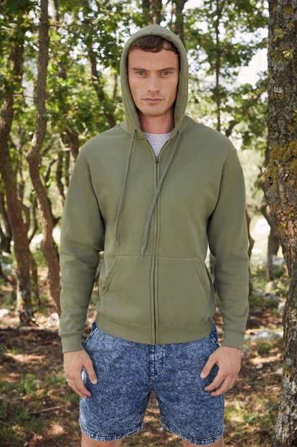 Męska bluza rozpinana Classic Hooded - Fruit of the Loom