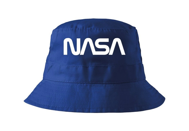 BAWEŁNIANY kapelusik NASA bucket hat KAPELUSZ niebieski