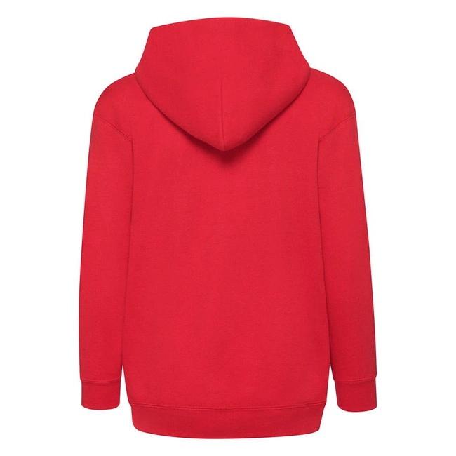 Czerwona bluza dziecięca zapinana Classic Hooded Fruit of the Loom