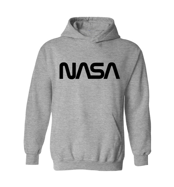 Bluza dziecięca NASA, kangurka z kapturem szara