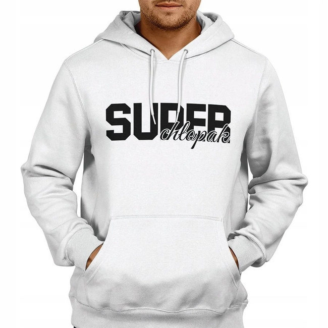 Bluza SUPER CHŁOPAK kangurka z kapturem