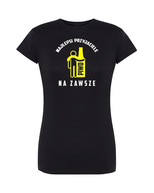 T-shirt damski PIWO - PRZYJACIELE koszulka DLA PIWOSZKI