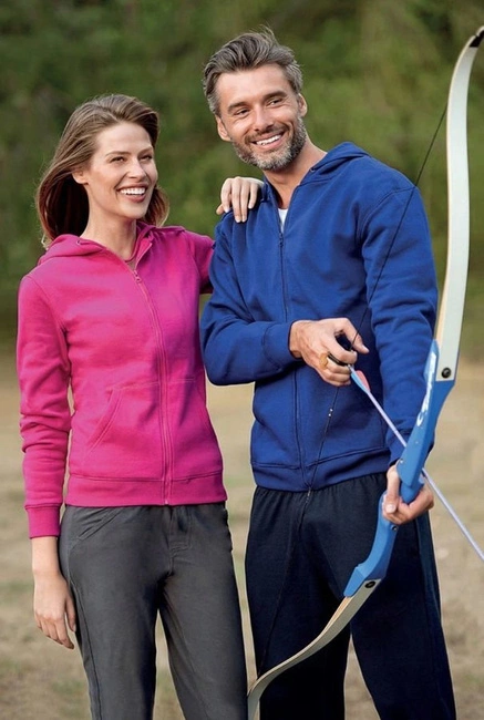 Bluza damska rozpinana z kapturem TRENDY ZIPPER granatowa MALFINI