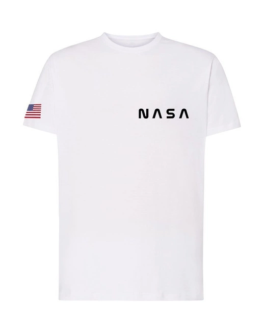 NASA koszulka męska, na prezent w kolorze białym