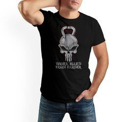 T-shirt męski na siłownię PUNISHER