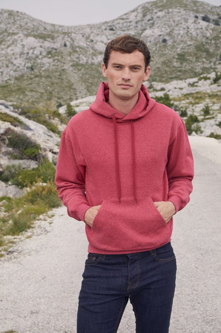 Bluza męska Classic Hooded Sweat granatowy melanż Fruit of the Loom